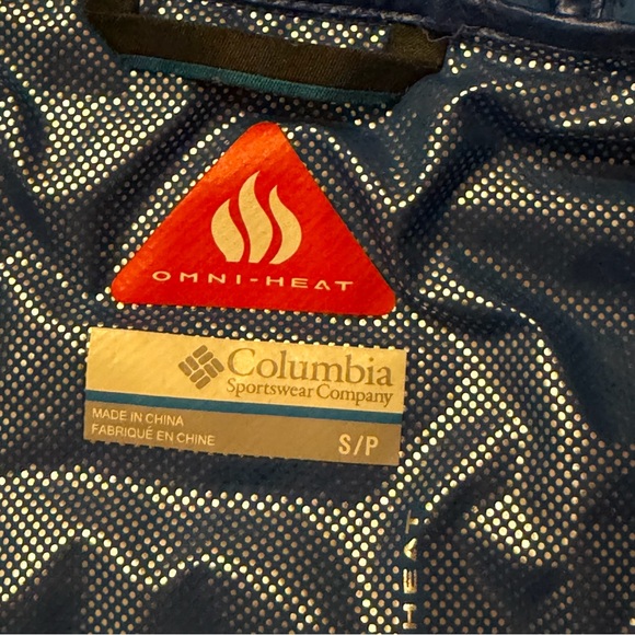 Columbia TurboDown 740TD Omni-Heat Hooded Jacket Women’s Small Blue - Picture 2 of 9